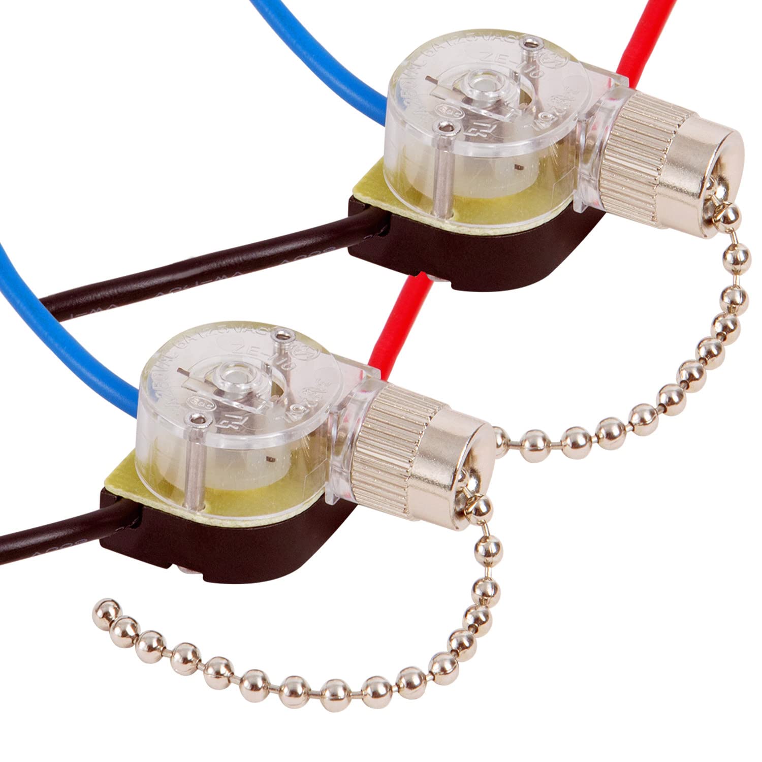 Zing Ear 3 Way Ceiling Fan Switch - ZE-110 Pull Chain Replacement